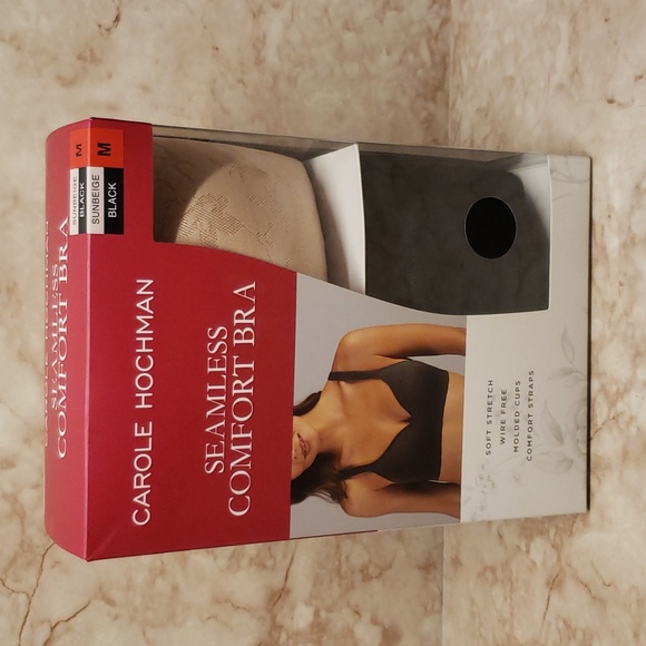 Carole Hochman comfort comvertible seamless bra set of two size M new in box - Picture 1 of 4